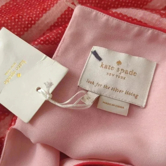 Kate Spade Pink and Red Sequin Dress - Picture 7 of 8
